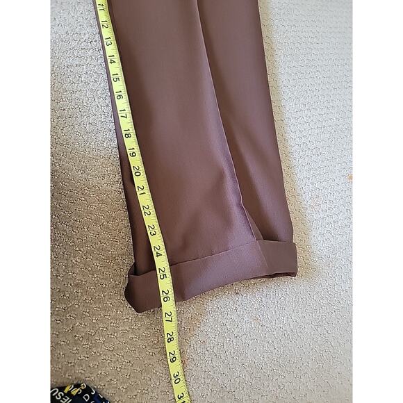 Vintage 1970's Double Knit Polyester 3 Piece Suit Brown - Picture 15 of 15